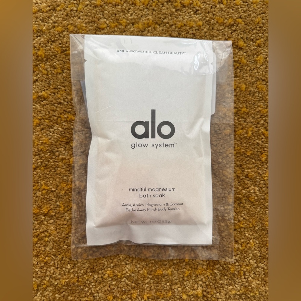 ALO Glow System Mindful Magnesium Bath Soak Satchet 28.3g NWT